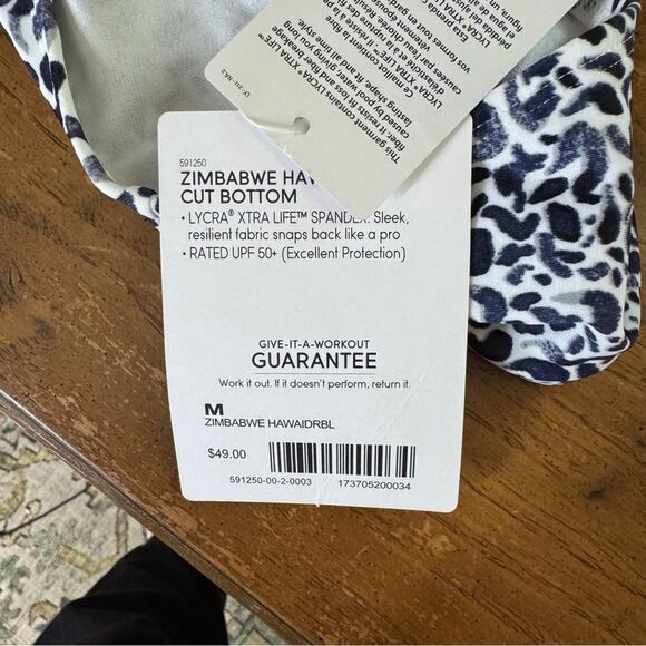 Athleta Zimbabwe High Neck Two Piece Swimsuit Bikini New With Tags - Picture 5 of 6